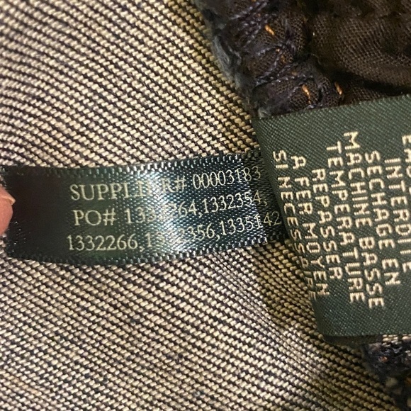 Lauren Ralph Lauren Sz 14 Mid Rise Boot Cut Jeans Women’s Dark Wash Stretch - Picture 10 of 13